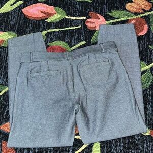 Banana Republic Sloan Black Print Tapered Leg Cropped Pants Size 6